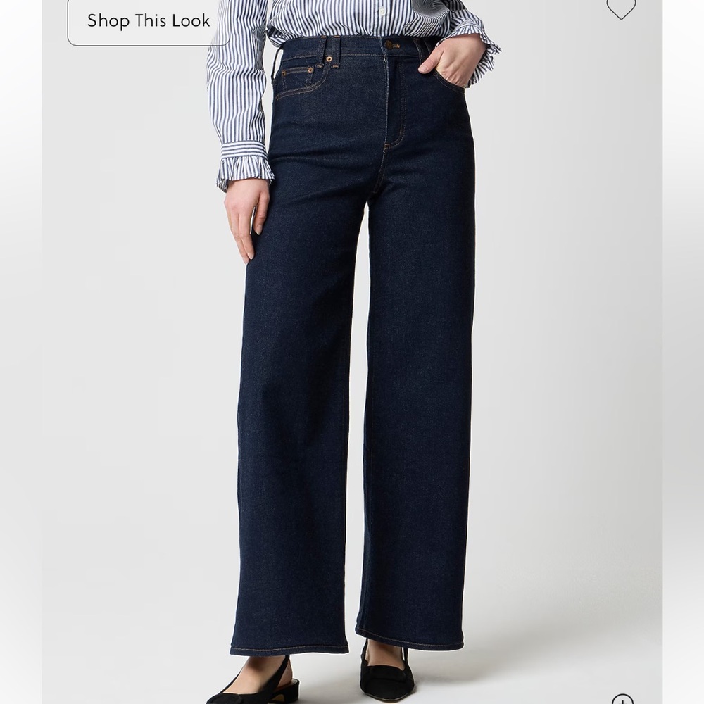 J Crew Modern wide-leg jean in signature stretch